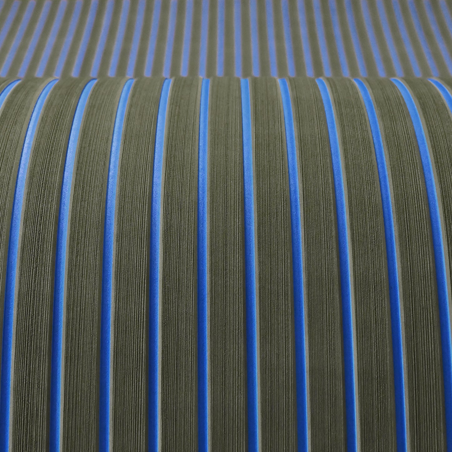 Brushed EVA Foam Boat Flooring Sheet with Striped Grooves – Non-Slip Faux Teak Marine Decking for Yachts and Jet Skis