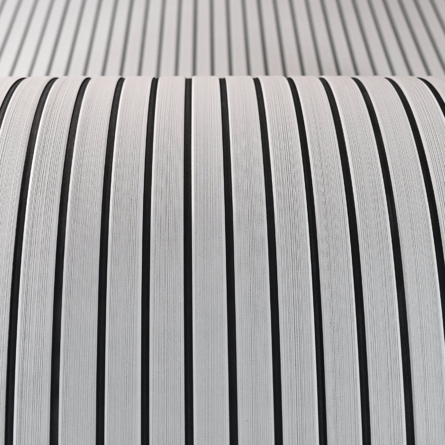 Brushed EVA Foam Boat Flooring Sheet with Striped Grooves – Non-Slip Faux Teak Marine Decking for Yachts and Jet Skis