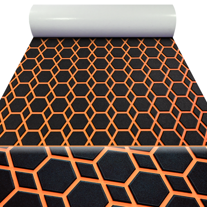 KT GuoMei Hexagon & Diamond EVA Boat Flooring | CNC Custom Marine Deck