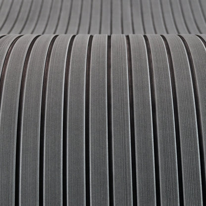 Brushed EVA Foam Boat Flooring Sheet with Striped Grooves – Non-Slip Faux Teak Marine Decking for Yachts and Jet Skis